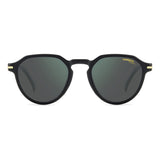 Carrera Unisex Green grey Lens Black Round Sunglasses with 100% UV Protection -20637080750Q3