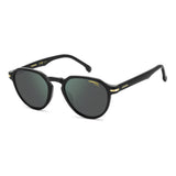 Carrera Unisex Green grey Lens Black Round Sunglasses with 100% UV Protection -20637080750Q3