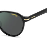 Carrera Unisex Green grey Lens Black Round Sunglasses with 100% UV Protection -20637080750Q3