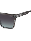 Marc Jacobs Mens Brown Lens Grey Square Sunglasses with 100% UV Protection-2064012W85898