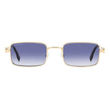Dsquared2 Mens Dk Blue Shaded Lens Gold Blue Rectangular Sunglasses with 100% UV Protection.