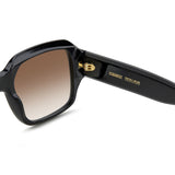 Dsquared2 Mens Brown Shaded Lens Black Square Sunglasses with 100% UV Protection.