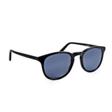 Pierre Cardin Mens Grey Lens Black Round Sunglasses - 20656480749IR