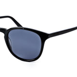 Pierre Cardin Mens Grey Lens Black Round Sunglasses - 20656480749IR