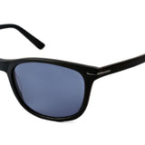 Pierre Cardin Mens Grey Lens Matte Black Cat Eye Sunglasses - 20656500355IR