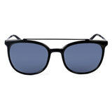 Pierre Cardin Mens Grey Lens Black Round Sunglasses - 20656780755IR