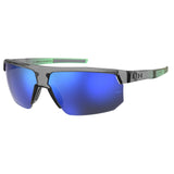 Under Armour Mens Blue Multilayer Lens Grey Green Rectangular Sunglasses with 100% UV Protection