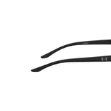 Under Armour Mens Grey Polarized Lens Matte Black Rectangular Sunglasses with 100% UV Protection