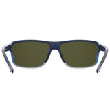 Under Armour Mens Blue Multilayer Lens Blue Shaded Grey Rectangular Sunglasses with 100% UV Protection