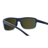Under Armour Mens Blue Multilayer Lens Blue Shaded Grey Rectangular Sunglasses with 100% UV Protection