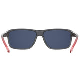 Under Armour Mens Grey Infrared Lens Grey Red Rectangular Sunglasses with 100% UV Protection
