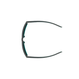 Under Armour Mens Copper Mirror Lens Crystal Teal Rectangular Sunglasses with 100% UV Protection