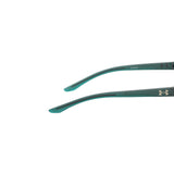 Under Armour Mens Copper Mirror Lens Crystal Teal Rectangular Sunglasses with 100% UV Protection