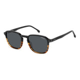 Carrera Mens Grey Lens Black Rectangular Sunglasses with 100% UV Protection -206722WR753IR