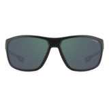 Carrera Mens Green grey Lens Black Red Rectangular Sunglasses with 100% UV Protection -206757BLX63Q3