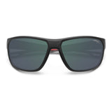 Carrera Mens Green grey Lens Black Red Rectangular Sunglasses with 100% UV Protection -206757BLX63Q3