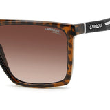 Carrera Mens Brown Shaded Lens Havana Rectangular Sunglasses with 100% UV Protection