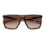 Carrera Mens Brown Shaded Lens Havana Rectangular Sunglasses with 100% UV Protection