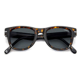 Carrera Mens Grey Lens Havana Rectangular Sunglasses with 100% UV Protection