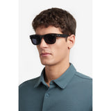 Carrera Mens Grey Lens Havana Rectangular Sunglasses with 100% UV Protection