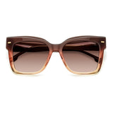 Carrera Women Brown Shaded Lens Brown Shaded Beige Square Sunglasses with 100% UV Protection