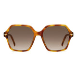 Carrera Womens Brown Shaded Lens Havana Square Sunglasses with 100% UV Protection -20682408656HA