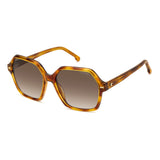 Carrera Womens Brown Shaded Lens Havana Square Sunglasses with 100% UV Protection -20682408656HA