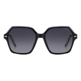 Carrera Women Dark Grey Shaded Lens Black Square Sunglasses with 100% UV Protection