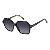 Carrera Women Dark Grey Shaded Lens Black Square Sunglasses with 100% UV Protection