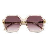 Carrera Women Pink Doubleshade Lens Champagne Square Sunglasses with 100% UV Protection
