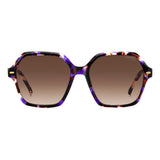 Carrera Women Brown Shaded Lens Violet Havana Square Sunglasses with 100% UV Protection