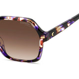 Carrera Women Brown Shaded Lens Violet Havana Square Sunglasses with 100% UV Protection