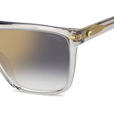 Carrera Womens Grey Gold Mirror Lens Grey Square Sunglasses with 100% UV Protection -206825KB758FQ