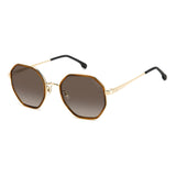 Carrera Womens Brown Shaded Lens Brown Horn Round Sunglasses with 100% UV Protection -206826EX453HA