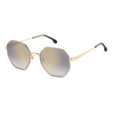 Carrera Womens Grey Gold Mirror Lens Grey Round Sunglasses with 100% UV Protection -206826KB753FQ