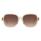 Carrera Women Brown Shaded Lens Champagne Square Sunglasses with 100% UV Protection