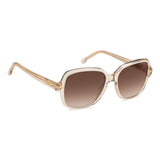 Carrera Women Brown Shaded Lens Champagne Square Sunglasses with 100% UV Protection
