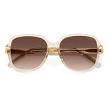 Carrera Women Brown Shaded Lens Champagne Square Sunglasses with 100% UV Protection