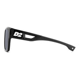 Dsquared2 Mens Grey Lens Black White Rectangular Sunglasses with 100% UV Protection.