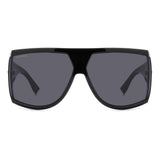 Dsquared2 Mens Grey Lens Black Dark Ruthenium Rectangular Sunglasses with 100% UV Protection.