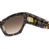 Dsquared2 Womens Brown Shaded Lens Grey Havana Cat eye Sunglasses with 100% UV Protection.