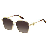 Marc Jacobs Women Brown Shaded Lens Gold Havana Square Sunglasses with 100% UV Protection