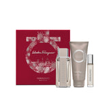 Salvatore Ferragamo Bright Leather Holiday Set (Eau de Toilette 100ml + Shampoo & Shower Gel 100ml + PS 10ml)