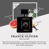 Franck Olivier Black Touch Eau de Toilette Spray for Men