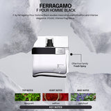 Ferragamo By F Pour Homme Black Eau de Toilette 100ml