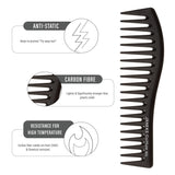 Janeke Professional Comb, Titanium  59805