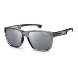 Carrera Mens Silver Lens Grey Square Sunglasses with 100% UV Protection