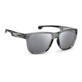Carrera Mens Silver Lens Grey Square Sunglasses with 100% UV Protection