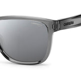 Carrera Mens Silver Lens Grey Square Sunglasses with 100% UV Protection