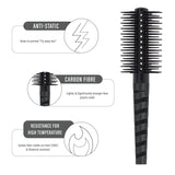 Janeke Professional Black Color Hair-Brush (Pack of 4)